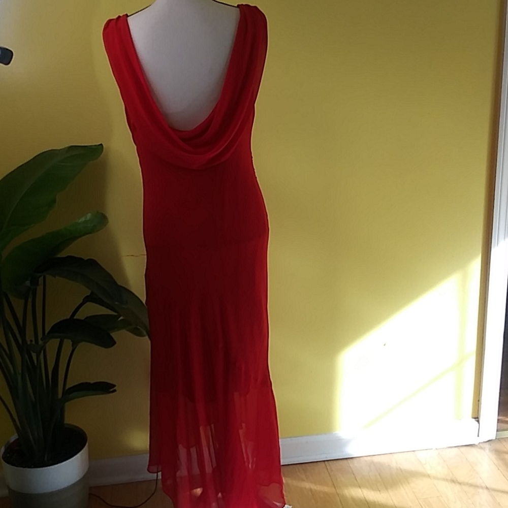 CICCI Women Red Gown With Beads Size XL - Picture 6 of 14